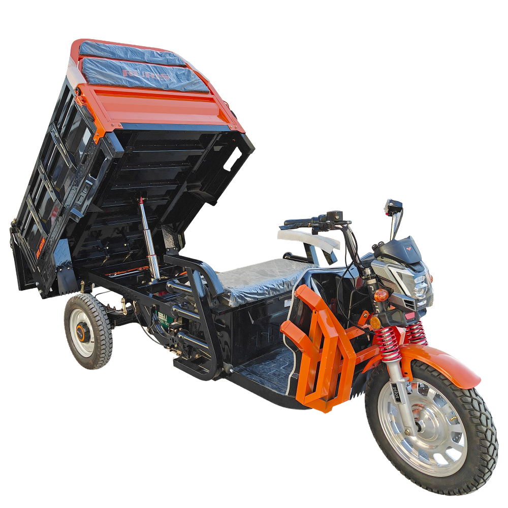 Triciclu electric cargo RURIS PILOT 3130N H cu bena basculabila hidraulic, motor 3600 W si greutate suportata 603 kg [14]