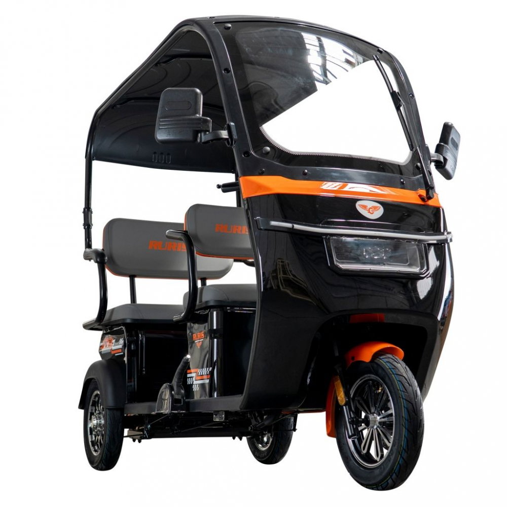 Triciclu electric cu cabina RURIS Pilot 3070N NEGRU fara permis, 2900W, viteza 25 km/h, autonomie 60 km [3]