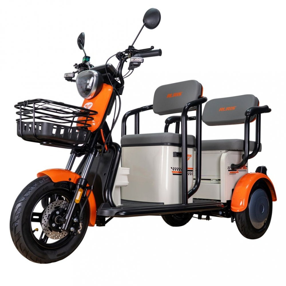Triciclu electric RURIS Pilot 3020A ALB fara permis, 2000W, viteza 25 km/h, autonomie 50 km [1]