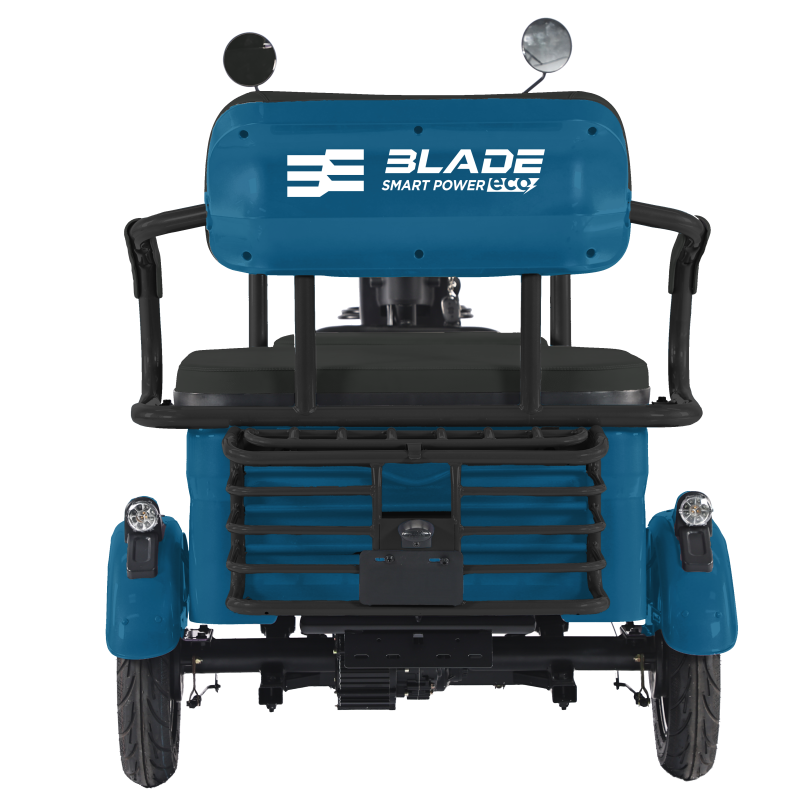 Triciclu electric persoane BLADE TRIP X2 Albastru-Negru 2000W, 2 locuri - CIV inclus [4]