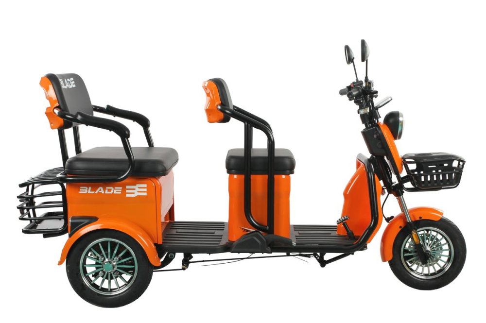 Triciclu electric persoane BLADE TRIP X2 Portocaliu-Negru 2000W, 2 locuri - CIV inclus [8]