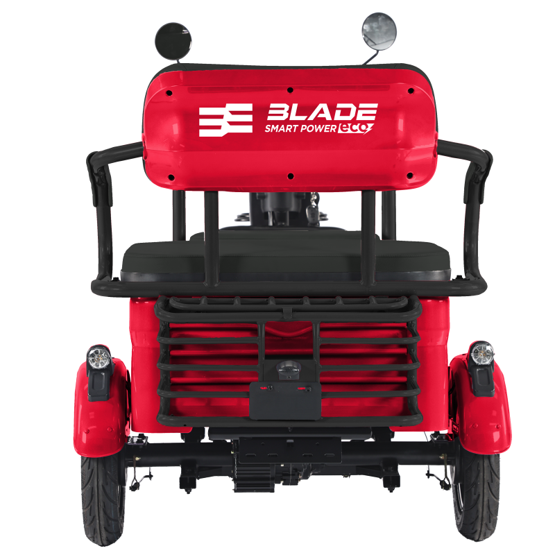 Triciclu electric persoane BLADE TRIP X2 Rosu-Negru 2000W, 2 locuri - CIV inclus [4]