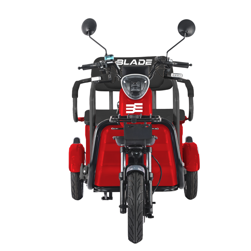 Triciclu electric persoane BLADE TRIP X2 Rosu-Negru 2000W, 2 locuri - CIV inclus [2]