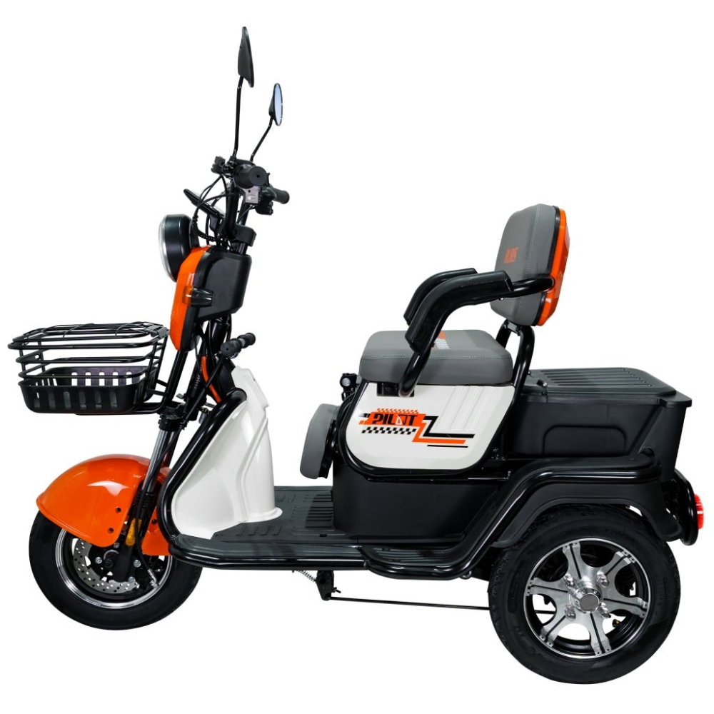 Triciclu electric RURIS Pilot 3010A alb, 1600W, fara permis, autonomie 50 km [16]