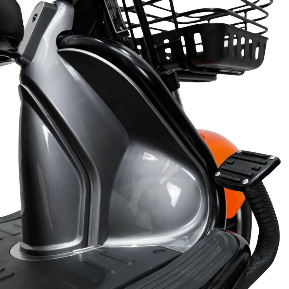 Triciclu electric RURIS Pilot 3010G Gri, 1600W, 2 locuri, autonomie pana la 50 km [12]