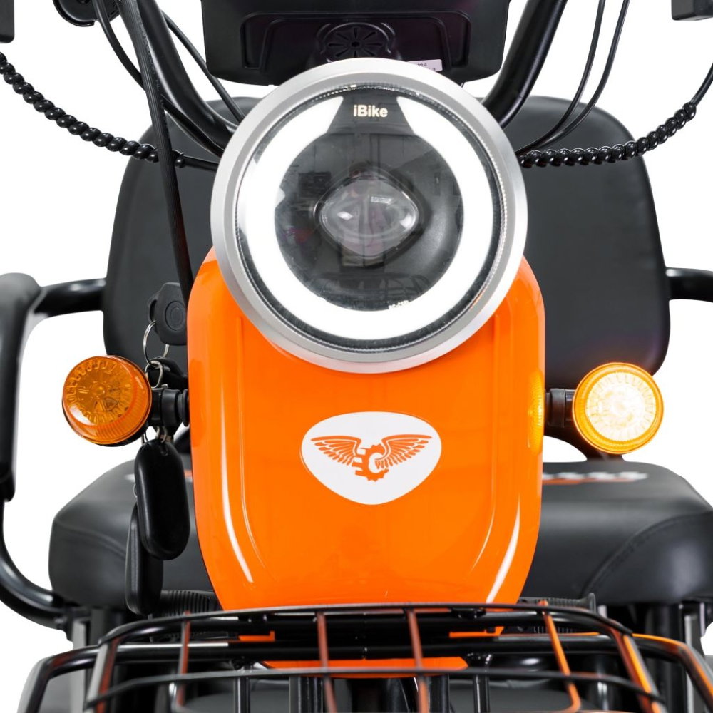 Triciclu electric RURIS Pilot 3010G Gri, 1600W, 2 locuri, autonomie pana la 50 km [15]