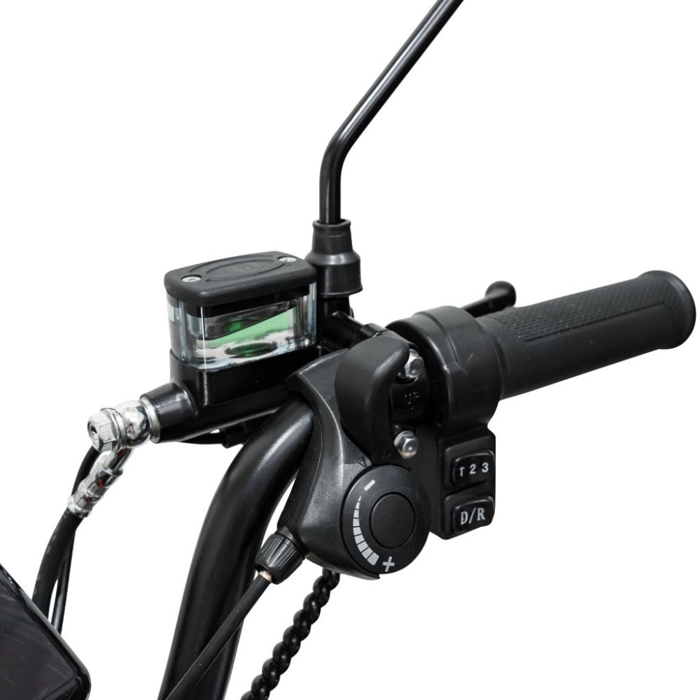 Triciclu electric RURIS Pilot 3010G Gri, 1600W, 2 locuri, autonomie pana la 50 km [13]