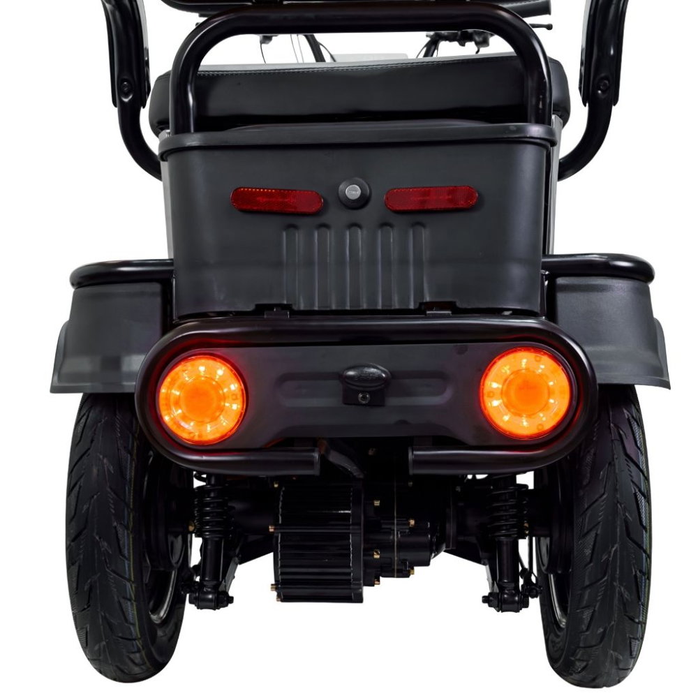 Triciclu electric RURIS Pilot 3010G Gri, 1600W, 2 locuri, autonomie pana la 50 km [11]