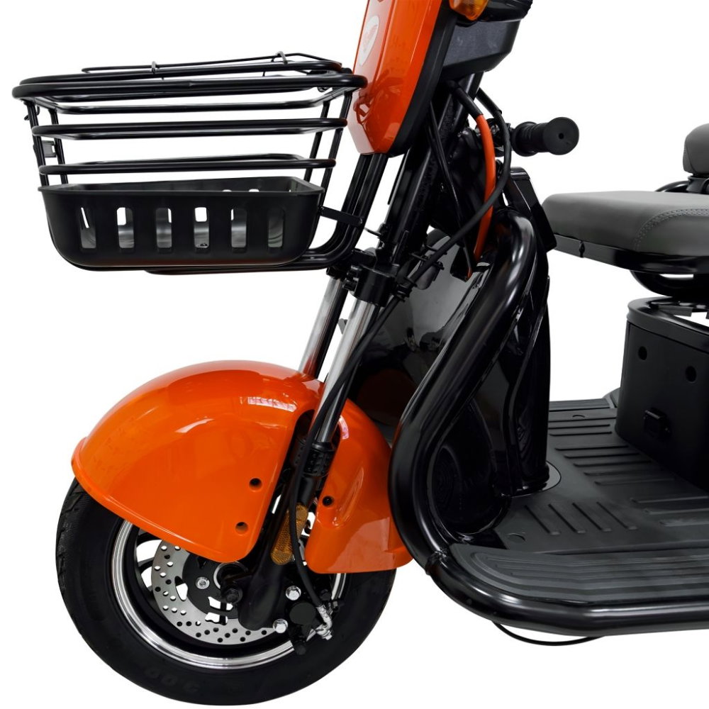 Triciclu electric RURIS Pilot 3010N Negru, 1600W, 2 locuri, autonomie pana la 50 km [13]