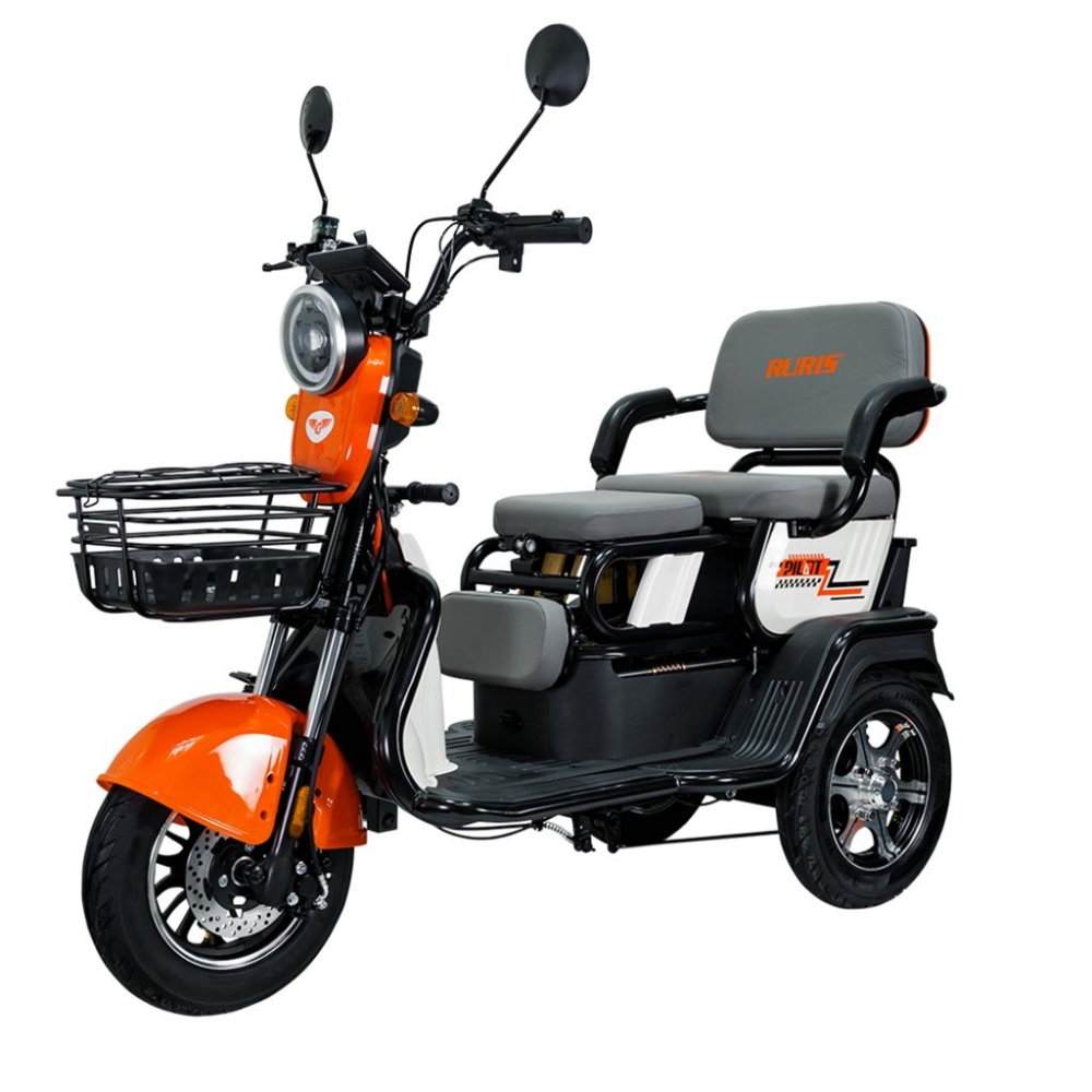 Triciclu electric RURIS Pilot 3010A alb, 1600W, fara permis, autonomie 50 km [1]