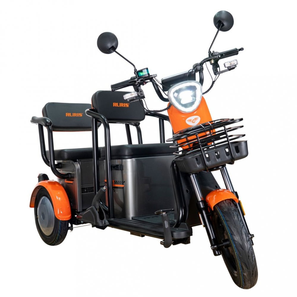 Triciclu electric RURIS Pilot 3020G GRI fara permis, 2000W, viteza 25 km/h, autonomie 50 km [4]