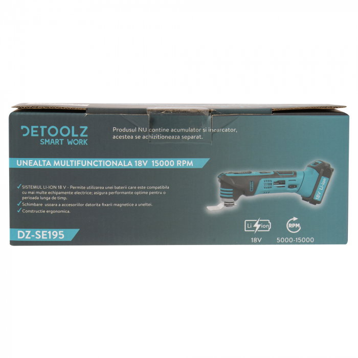 Unealta muntifuctionala Detoolz DZ-SE195 18V 15000rpm [6]