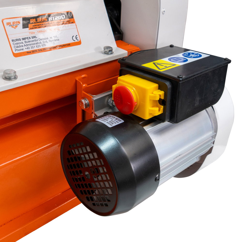 Zdrobitor electric cu desciorchinare RURIS HT200, 750W, cuvă 75 L, 1600-1800 kg/h [9]