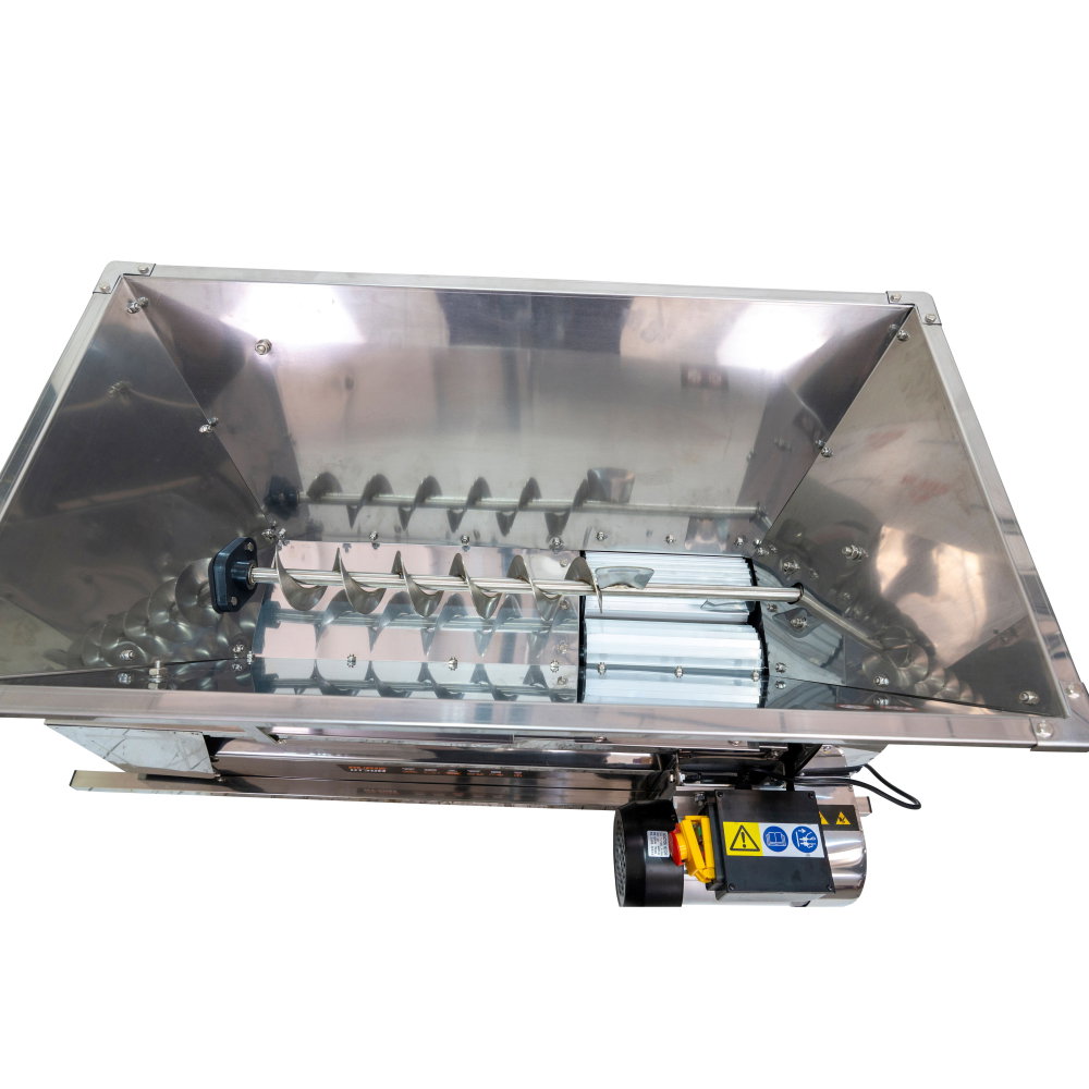 Zdrobitor electric cu desciorchinare RURIS HT300, cuvă inox 75 L, 750W, 1600-1800 kg/h [7]