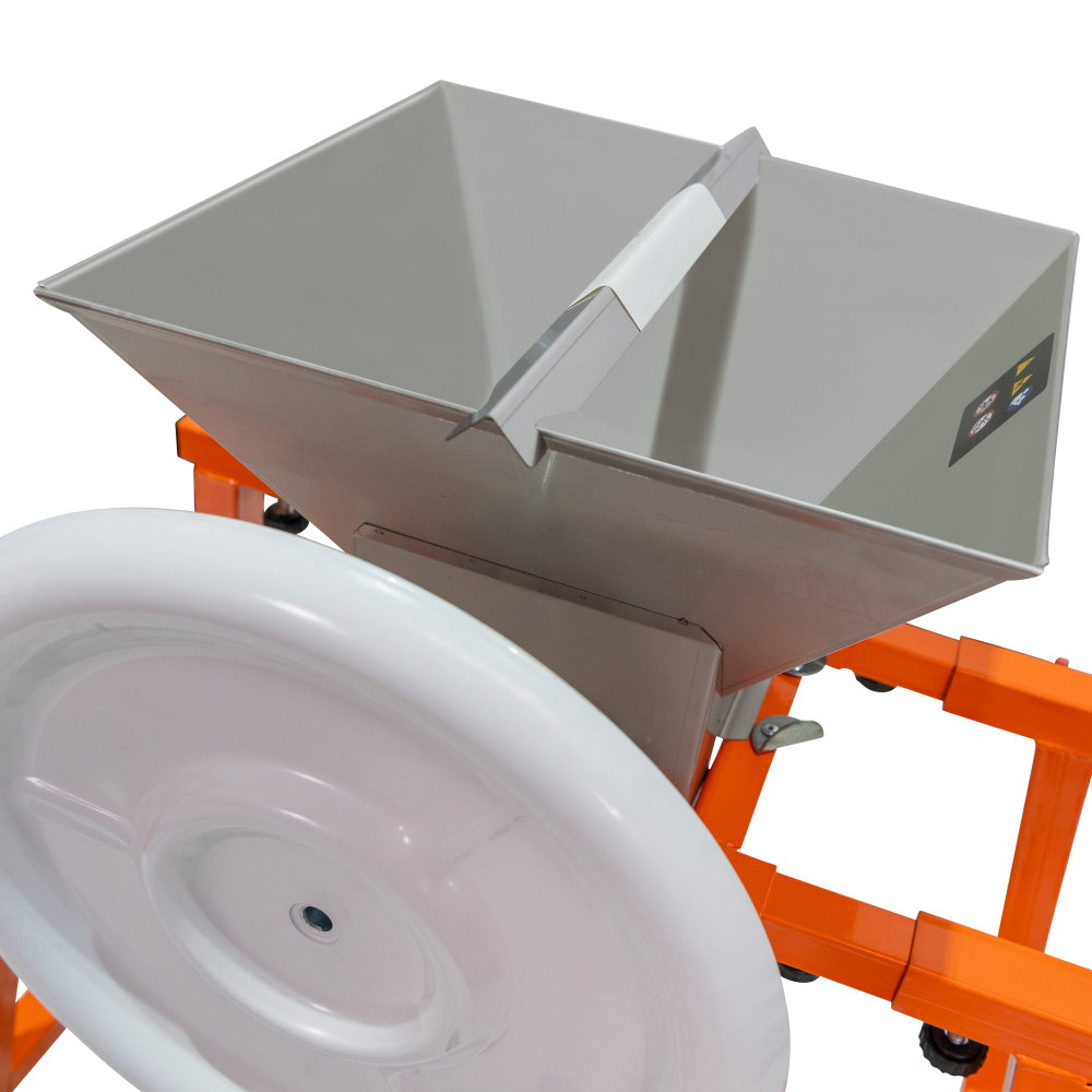 Zdrobitor manual de fructe RURIS FP7 cu cuvă inox de 7 L și role din aluminiu [6]