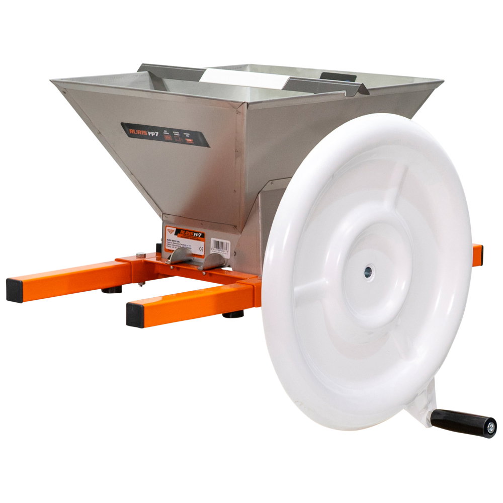 Zdrobitor manual de fructe RURIS FP7 cu cuvă inox de 7 L și role din aluminiu [4]