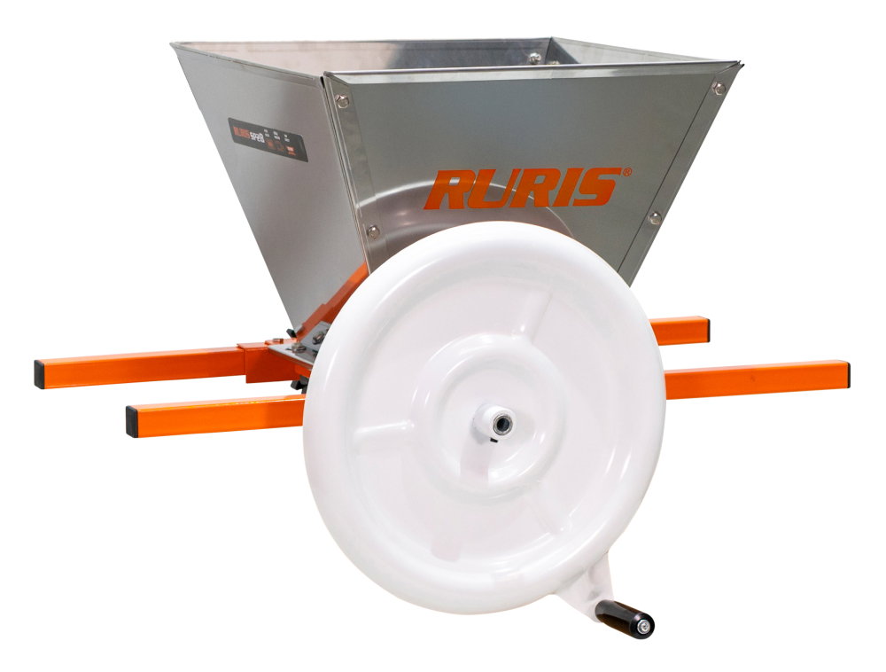Zdrobitor manual struguri RURIS SP28, cuvă inox 28 L, role nylon [1]