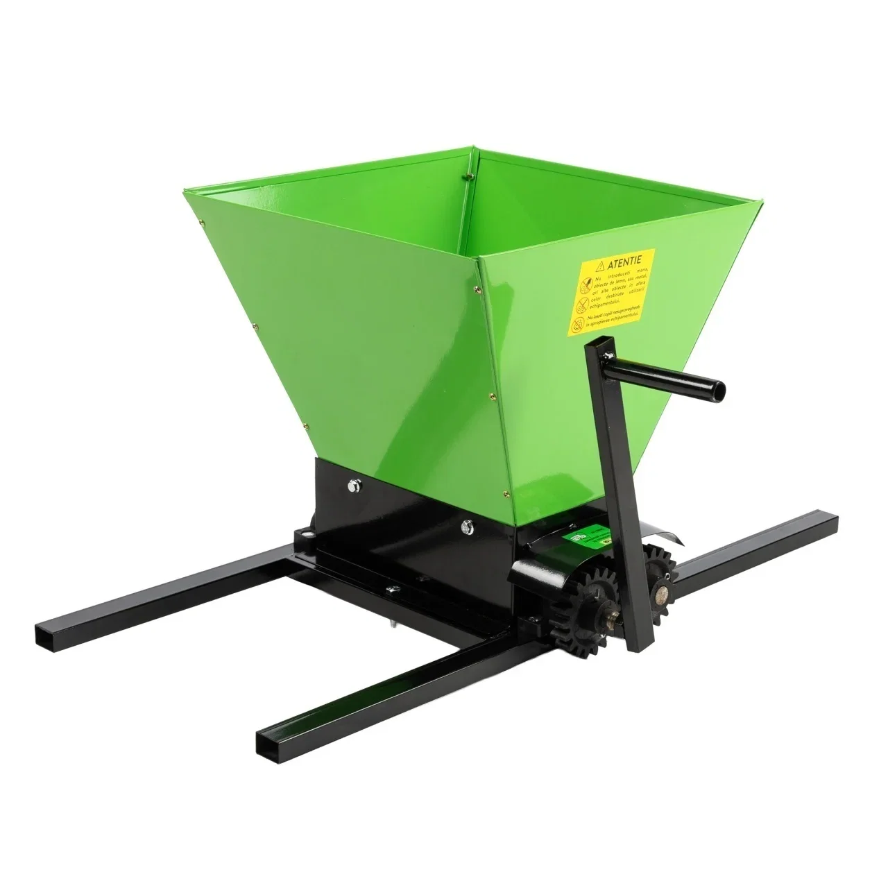 Zdrobitor manual struguri Micul Fermier GF-0898, cuvă 20 L, 180 kg/h, cadru verde [1]