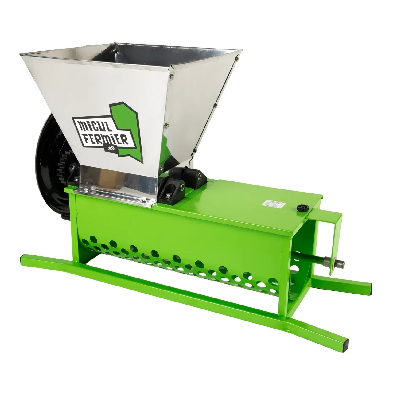 Zdrobitor struguri manual Micul Fermier, cuva 30L, capacitate maxima de productie 600 Kg/h, cu desciorchinator [1]