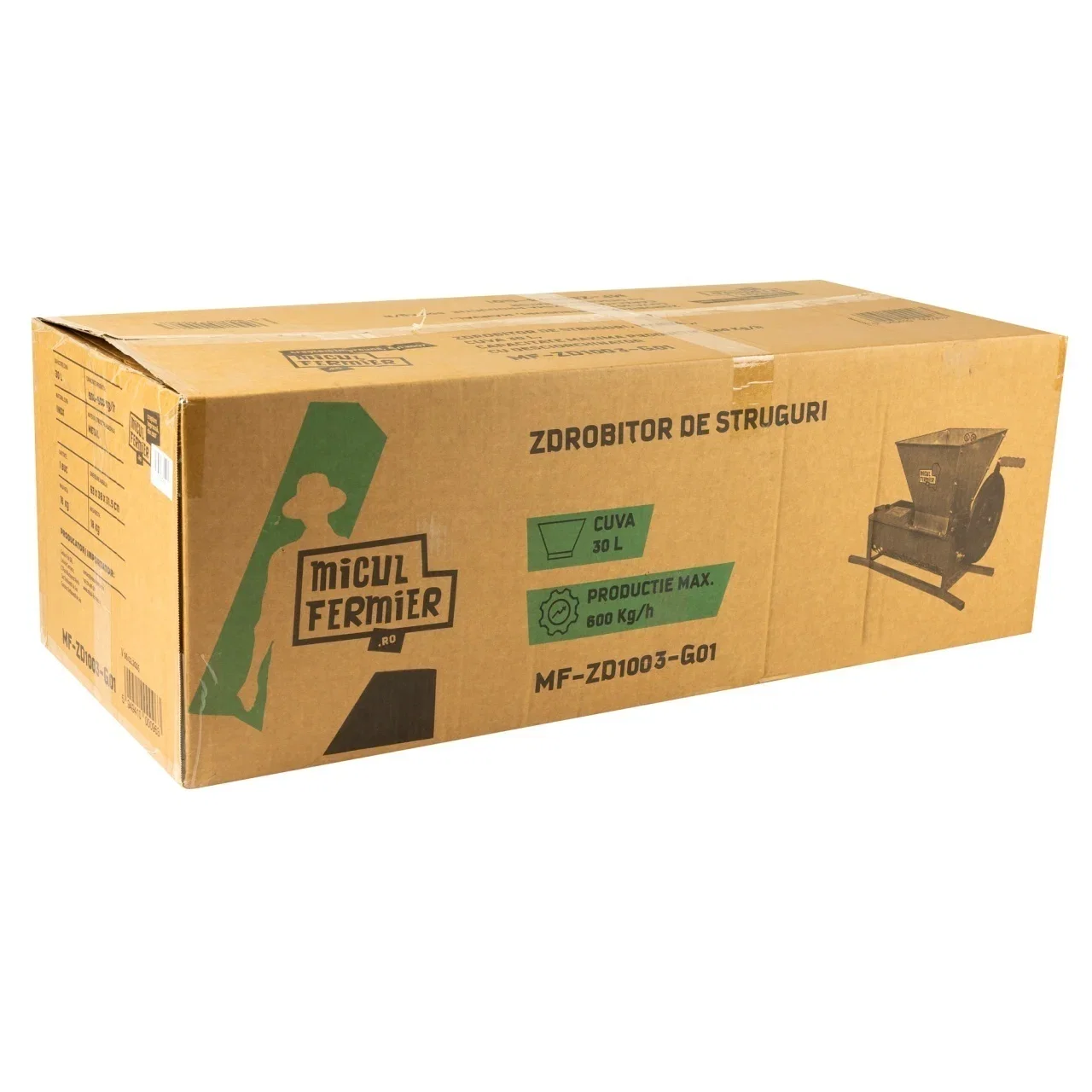 Zdrobitor struguri manual Micul Fermier, cuva 30L, capacitate maxima de productie 600 Kg/h, cu desciorchinator [5]