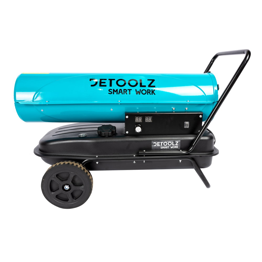 Tun de caldura pe motorina Detoolz DZ-EI1005-G01, 30kW, rezervor 35L, roti de transport [3]