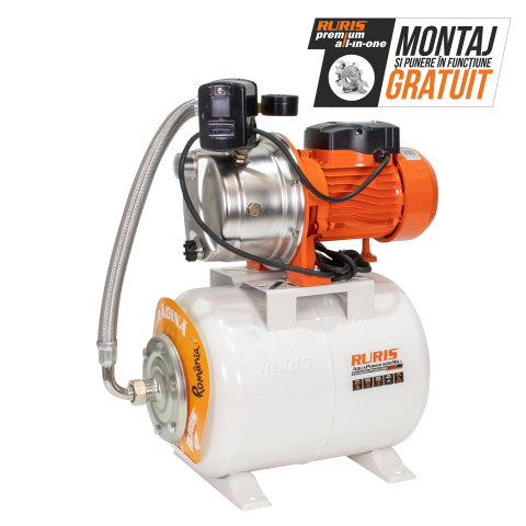 Hidrofor RURIS AquaPower 6009S, 880W, rezervor 24L, debit 46 l/min, refulare 45m [0]