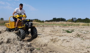 Pachet motocultor ProGARDEN Campo 753, 7 cp, roti late, tip ATV [2]