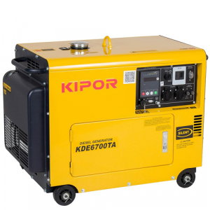 Generatoare insonorizate - Generator insonorizat Kipor KDE 6700 TA