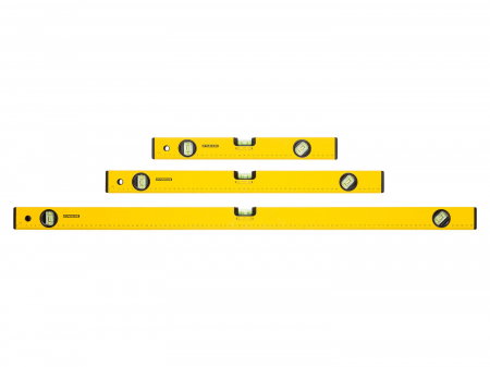 Scule si unelte de mana - Set nivele cu bula, 3 bucati, 40, 60, 100 cm