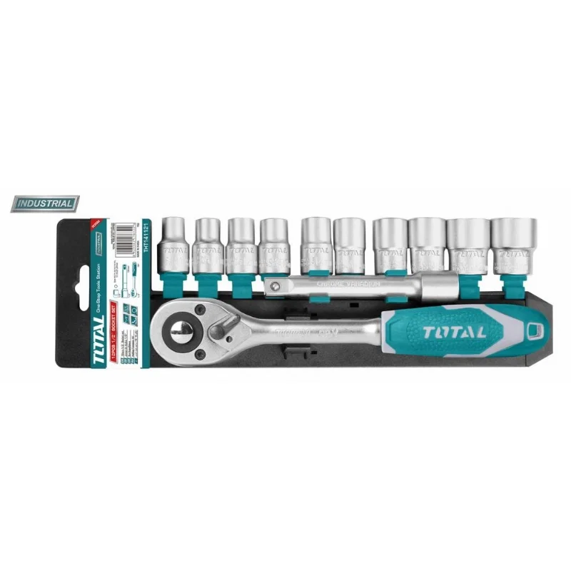 Scule auto-mecanica - Trusa de chei tubulare 1/2 cu antrenor 12 piese (INDUSTRIAL)