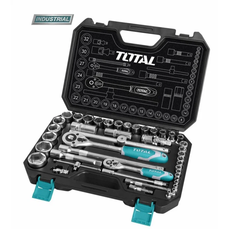 Scule auto-mecanica - Trusa de chei tubulare 1/2+1/4 cu antrenor 44 piese (INDUSTRIAL)