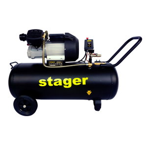 Stager HM3100V-10 compresor aer, 100L, 10bar, 356L/min, monofazat, angrenare directa