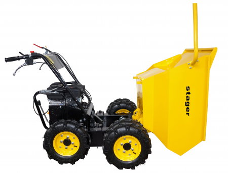 Roaba cu motor termic Stager RMT500 5160009618  6.5CP, 500kg, 6 roti, basculabila, tractiune integrala, diferential [3]