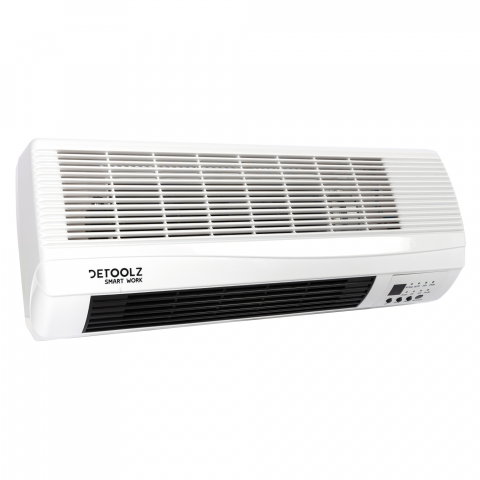 Aeroterma de perete Detoolz, 2KW, 2 trepte de putere, cu afisaj LED si termostat [2]