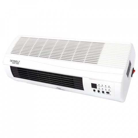 Aeroterma de perete Detoolz, 2KW, 2 trepte de putere, cu afisaj LED si termostat [1]