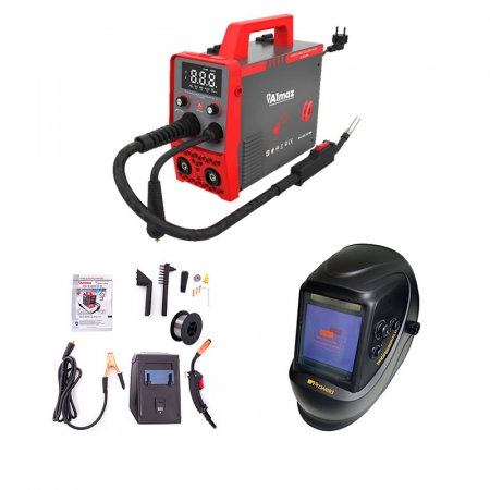 Aparat de sudura Almaz MIG 200 cu masca de sudura profesionala Proweld LY-800H1 cu 4 senzori, clasa optica 1111 [0]