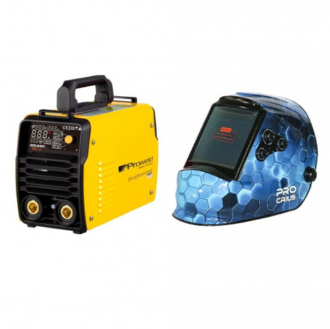 Aparat de sudura Invertor Proweld MMA-220DLS-LED 4551000003 + valiza de transport, Garantie 3 ani + masca de sudura cu cristale lichide CRIUS True COLOR [0]