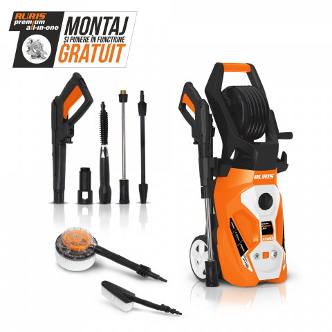 Aparat spalat cu presiune RURIS CleanPowerJet 1700, 2200W, 170 Bar, debit 7,5 l/min [1]