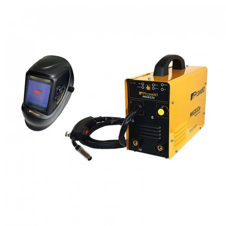 Aparat sudura Proweld MIG832E, 140A, MIG-MAG/MMA, 60% sarma 0.6-0.8 mm, electrod 1.6-3.2 cu masca de sudura profesionala Proweld LY-800H1 cu 4 senzori, clasa optica 1111 [0]