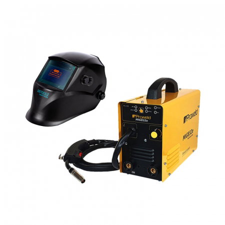 Aparat sudura Proweld MIG832E, 140A, MIG-MAG/MMA, 60% sarma 0.6-1 mm, electrod 1.6-3.2 cu masca de sudura True Color Vision DZ-ES008 [0]