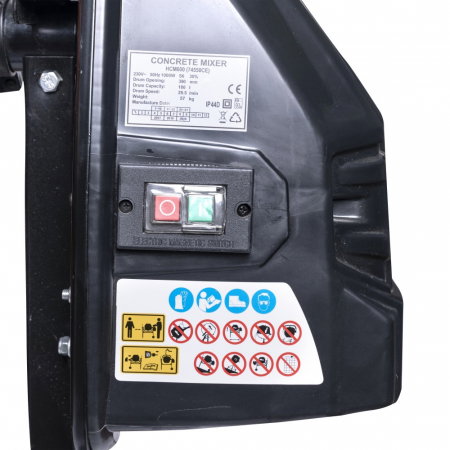 Betoniera 180 litri semi-profesionala Temp HCM 600, 1000 W, 180 L [1]
