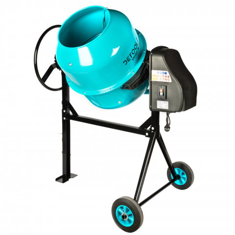 Betoniera Detoolz 200L, 1200W, cu roti si coroana de fonta [8]