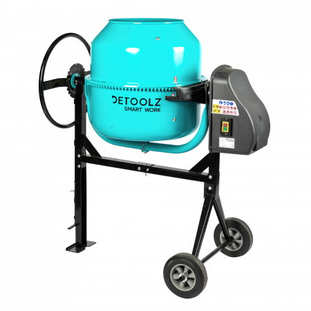 Betoniere - Betoniera 180L Detoolz DZ-C327 cuva 180L, motor 1000W, 29 RPM