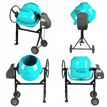 Betoniera 180L Detoolz DZ-C327 cuva 180L, motor 1000W, 29 RPM [8]