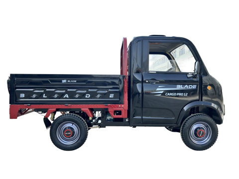 Cvadriciclu electric utilitar tip camioneta electrica PICKUP BLADE CARGO PRO 12 fara permis, 3000W, viteza 25 km/h, autonomie 100 km, Negru + Rosu [4]
