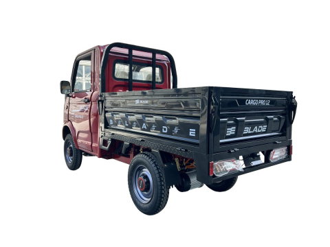 Cvadriciclu electric utilitar tip camioneta electrica PICKUP BLADE CARGO PRO 12 fara permis, 3000W, viteza 25 km/h, autonomie 100 km, Rosu + Negru [5]