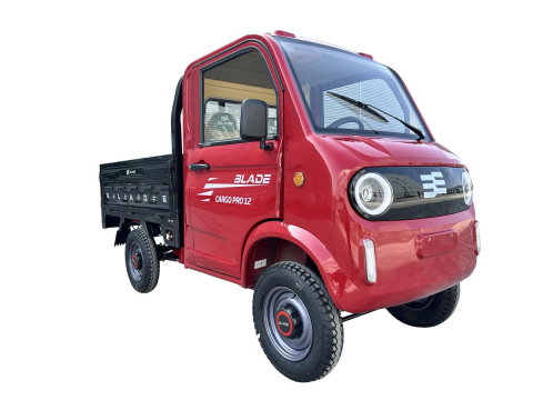 Cvadriciclu electric utilitar tip camioneta electrica PICKUP BLADE CARGO PRO 12 fara permis, 3000W, viteza 25 km/h, autonomie 100 km, Rosu + Negru [2]
