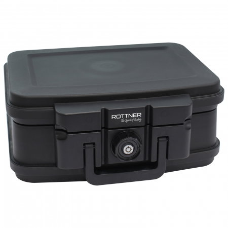 Protectie si transport valori - Casetă Antifoc Rottner Fire Data Box 1 Închidere pe Cheie Neagră