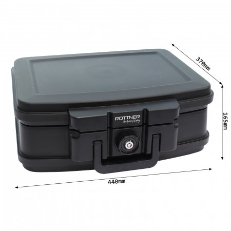 Casetă Antifoc Rottner Fire Data Box 2 Închidere pe Cheie Neagră [3]