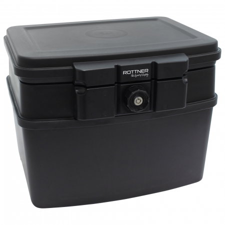 Casete bani/chei/documente - Casetă Antifoc Rottner Fire Data Box 3 Închidere pe Cheie Neagră